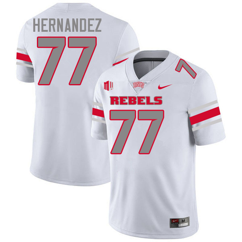 #77 Daniel Hernandez UNLV Rebels College Football Jersey Stitched-White